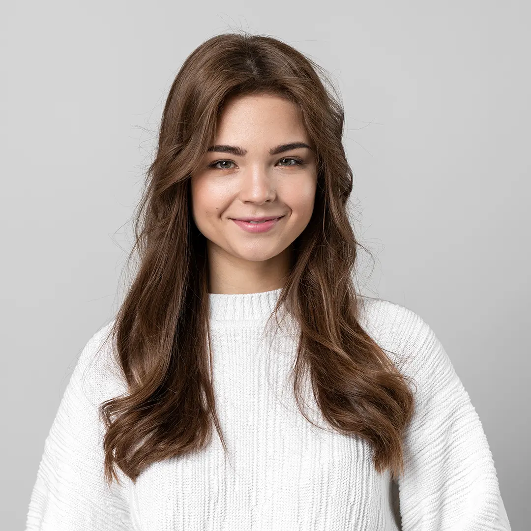 woman smiling
